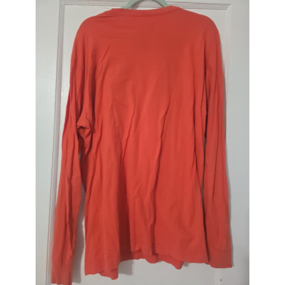 Clemson The Nike Tee Men's Long Sleeve Crew Neck Graphic Logo T-Shirt Orange XL - Picture 2 of 5